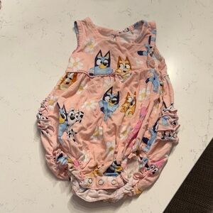 Little Sleepies body suit.  Bluey & Bingo!